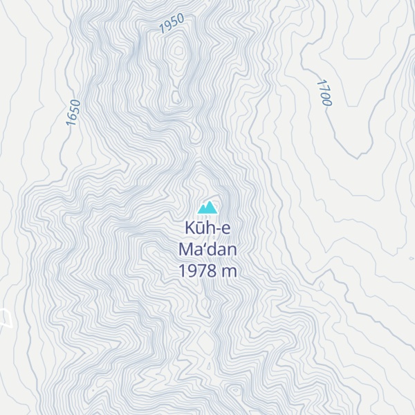 Map of Kūh-e Ma‘dan