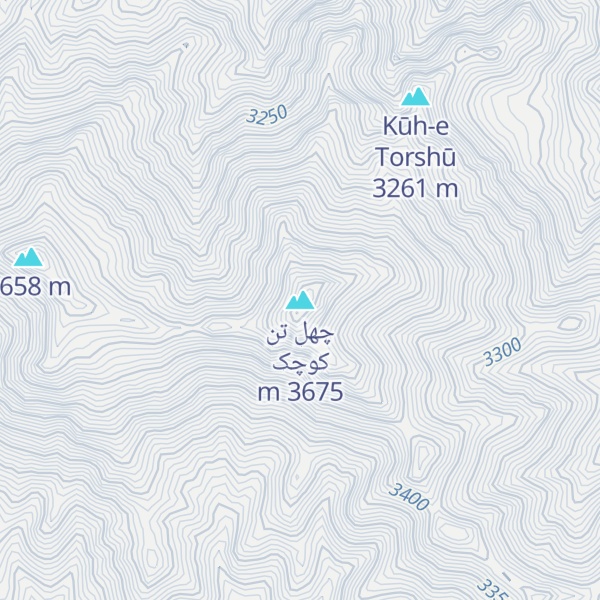 Map of چهل تن کوچک
