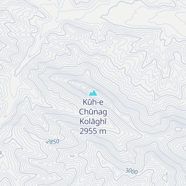 Map of Kūh-e Chūnag Kolāghī