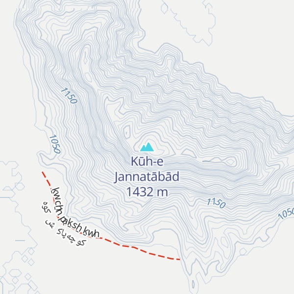 Map of Kūh-e Jannatābād