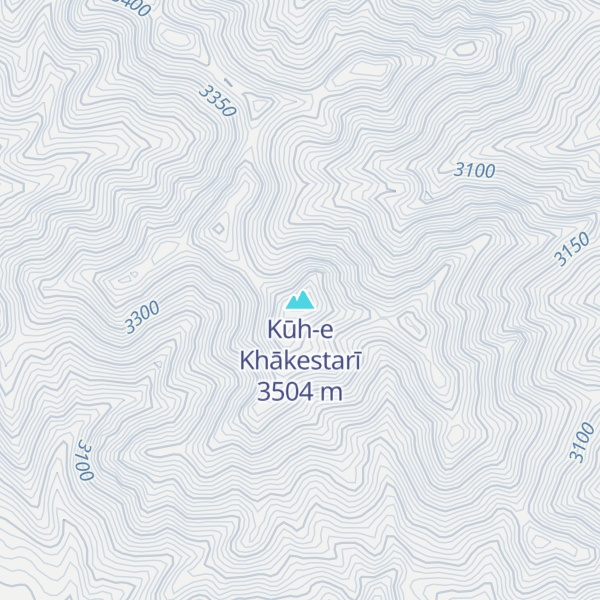 Map of Kūh-e Khākestarī