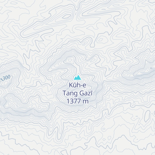 Map of Kūh-e Tang Gazī