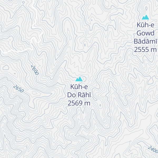 Map of Kūh-e Do Rāhī