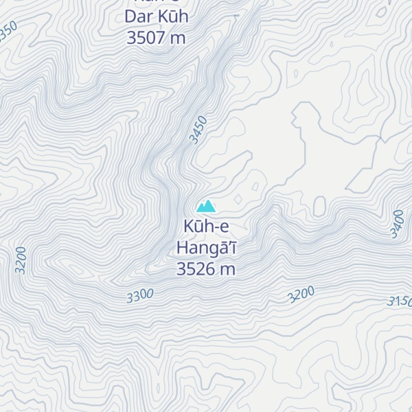 Map of Kūh-e Hangā’ī