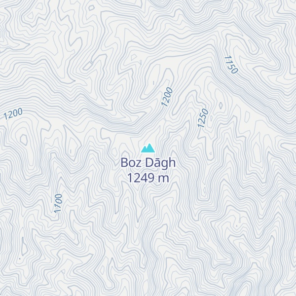Map of Boz Dāgh