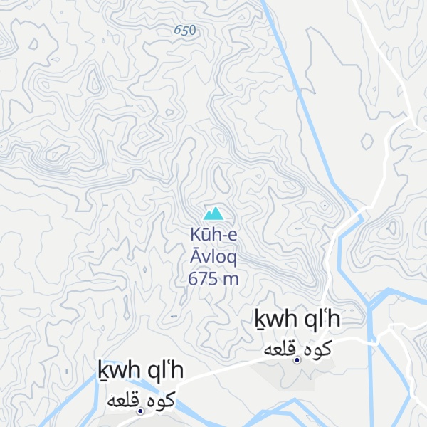 Map of Kūh-e Āvloq