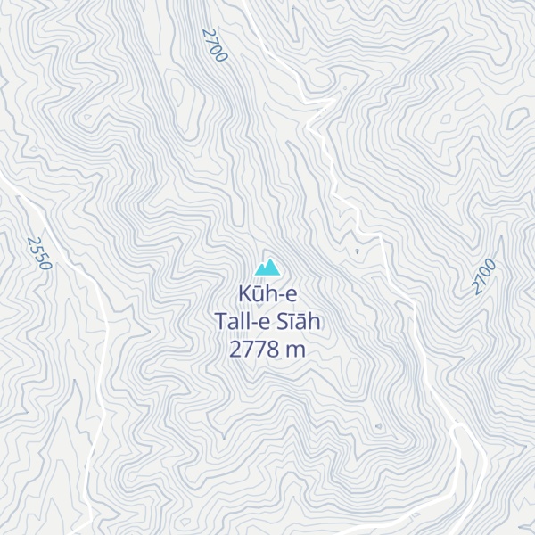Map of Kūh-e Tall-e Sīāh