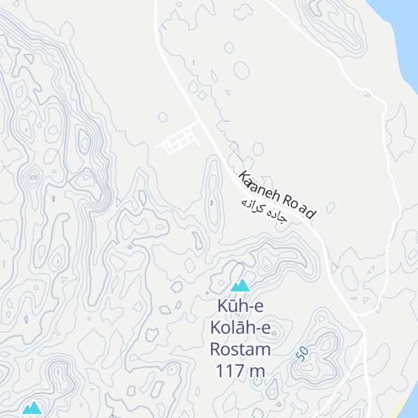 Map of Kūh-e Asb-e Rostam