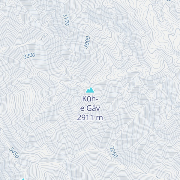 Map of Kūh-e Gāv
