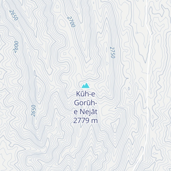 Map of Kūh-e Gorūh-e Nejāt