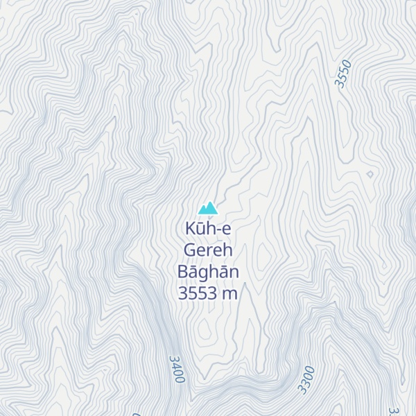 Map of Kūh-e Gereh Bāghān