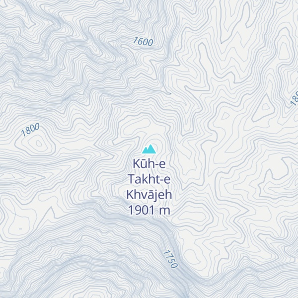 Map of Kūh-e Takht-e Khvājeh