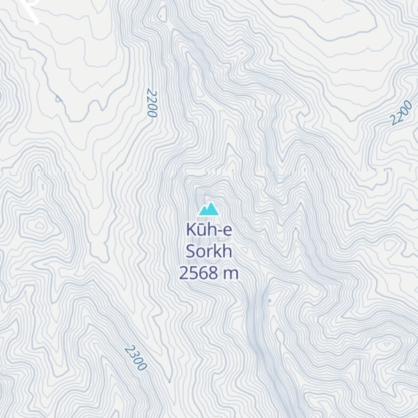 Map of Kūh-e Sorkh