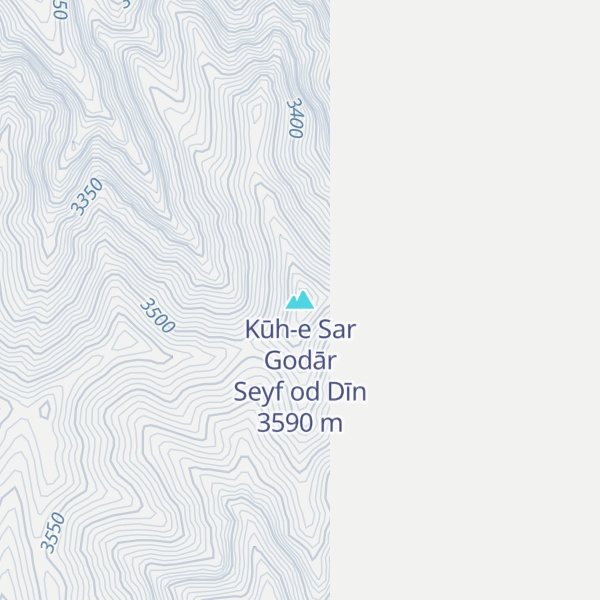 Map of Kūh-e Sar Godār Seyf od Dīn