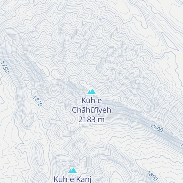 Map of Kūh-e Chāhū’īyeh