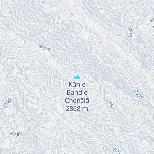 Map of Kūh-e Band-e Chenālā