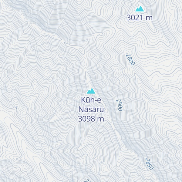 Map of Kūh-e Nāsārū