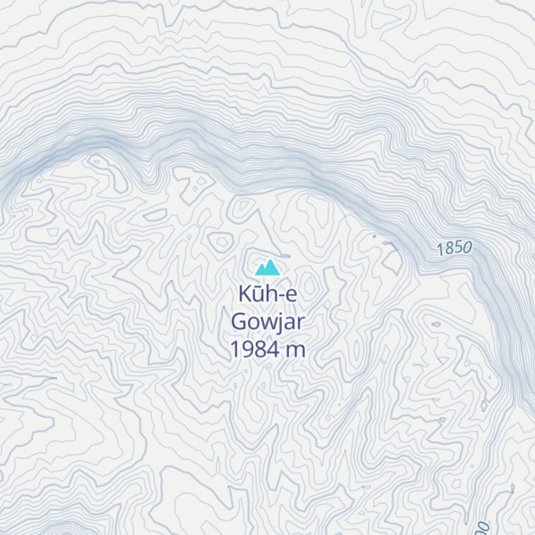 Map of Kūh-e Gowjar