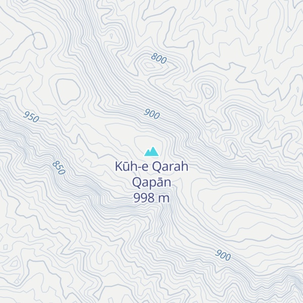 Map of Kūh-e Qarah Qapān