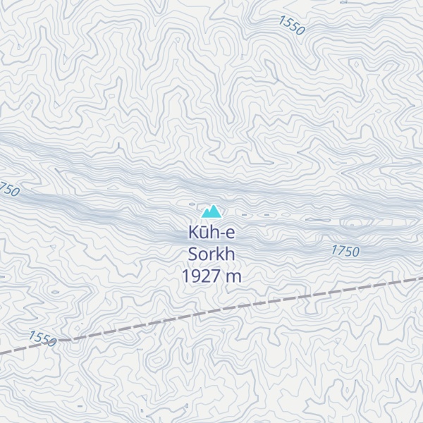 Map of Kūh-e Sorkh