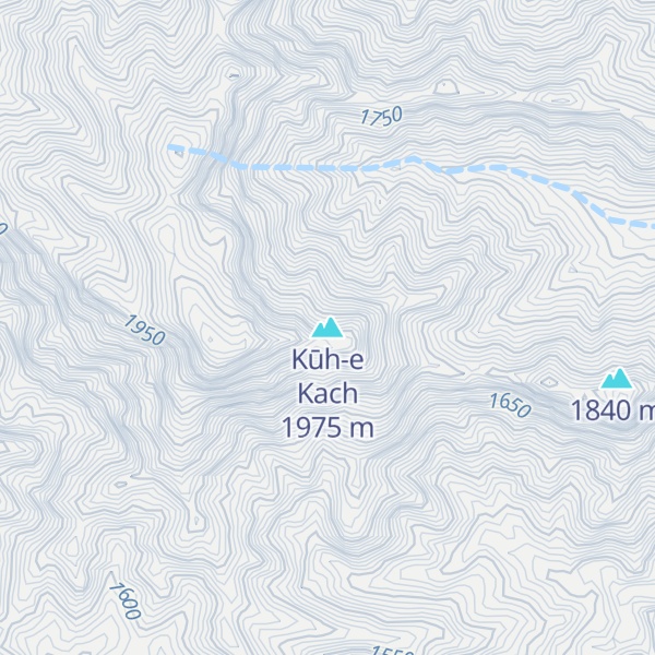 Map of Kūh-e Kach