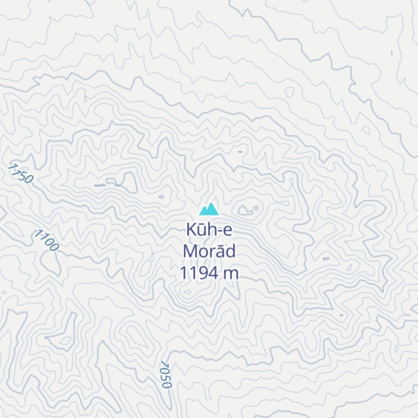 Map of Kūh-e Morād