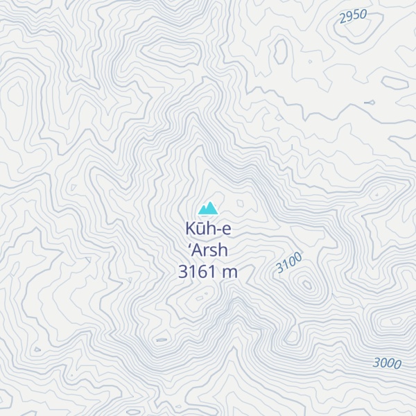 Map of Kūh-e ‘Arsh