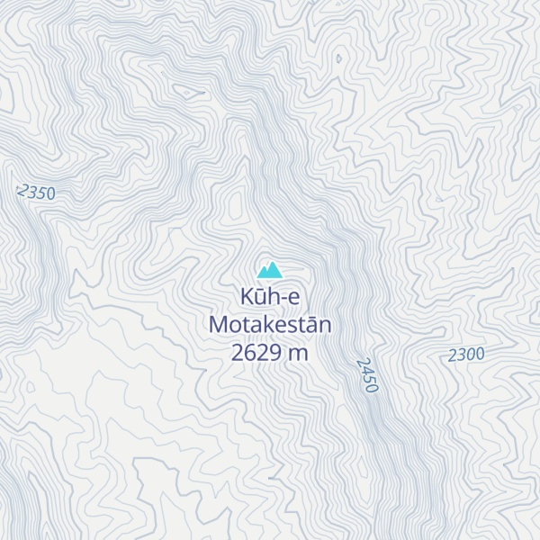 Map of Kūh-e Motakestān