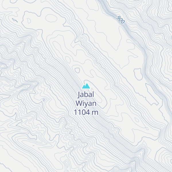 Map of Jabal Wiyan