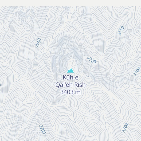 Map of Kūh-e Qal‘eh Rīsh