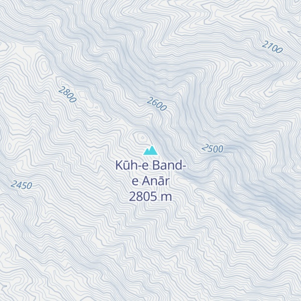 Map of Kūh-e Band-e Anār