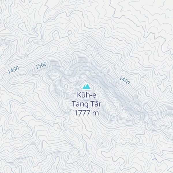 Map of Kūh-e Tang Tār