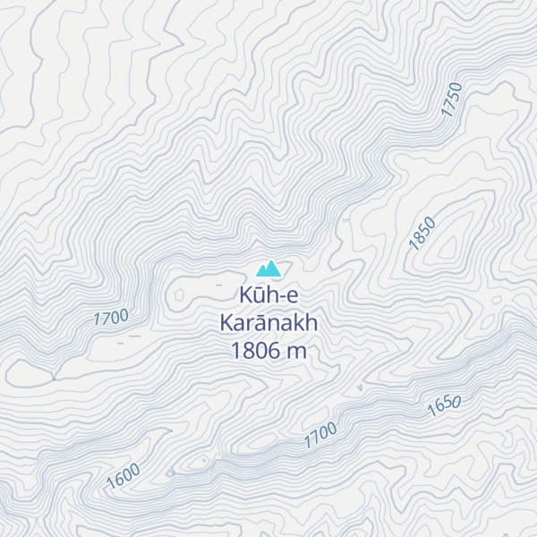 Map of Kūh-e Karānakh