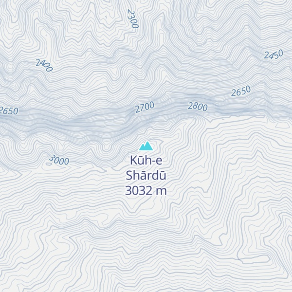 Map of Kūh-e Shārdū
