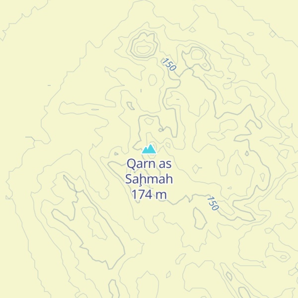 Map of Qarn as Saḩmah