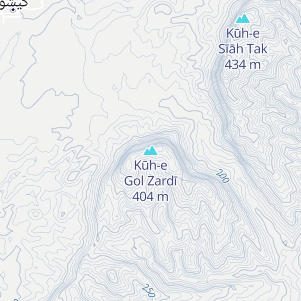 Map of Kūh-e Gol Zardī