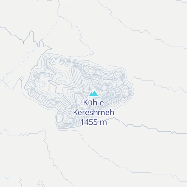 Map of Kūh-e Kereshmeh