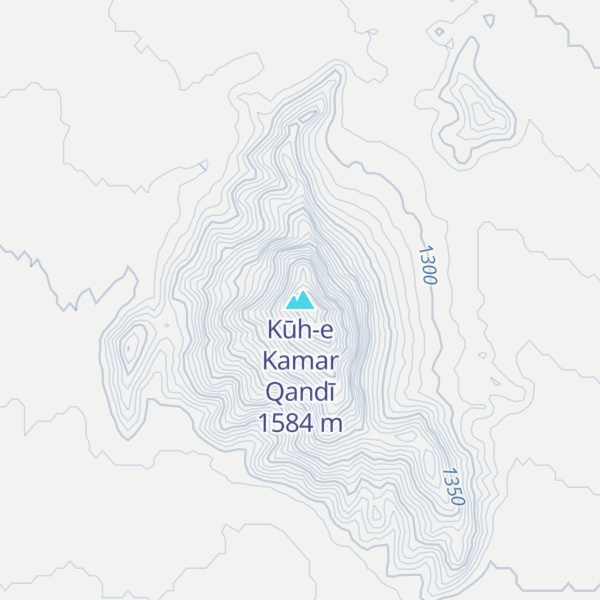 Map of Kūh-e Kamar Qandī