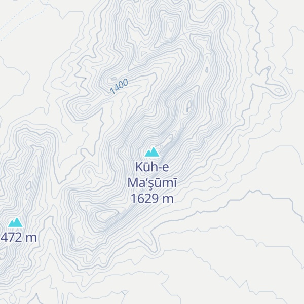 Map of Kūh-e Ma‘şūmī