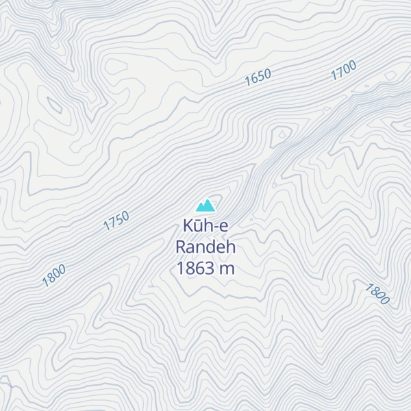 Map of Kūh-e Randeh