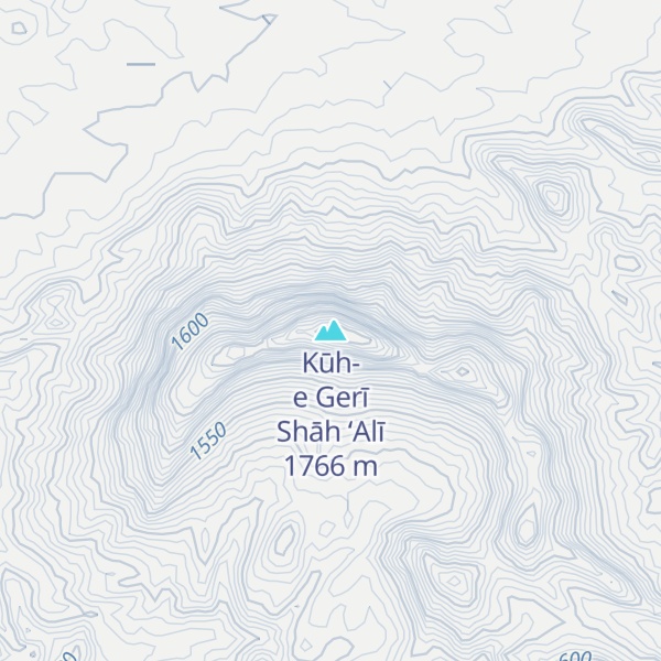 Map of Kūh-e Gerī Shāh ‘Alī