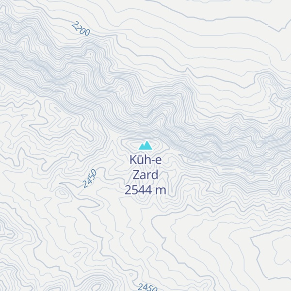Map of Kūh-e Zard