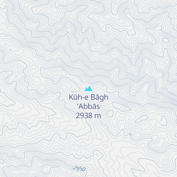 Map of Kūh-e Bāgh ‘Abbās