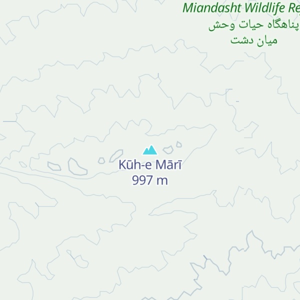 Map of Kūh-e Mārī