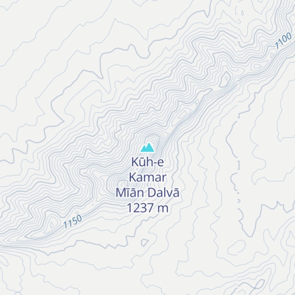 Map of Kūh-e Kamar Mīān Dalvā