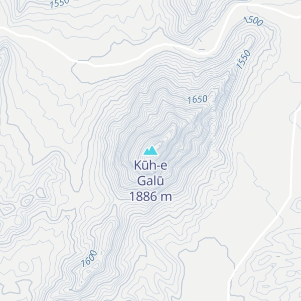 Map of Kūh-e Galū