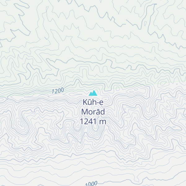 Map of Kūh-e Morād