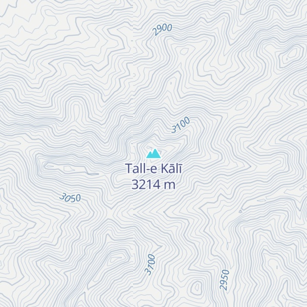Map of Tall-e Kālī