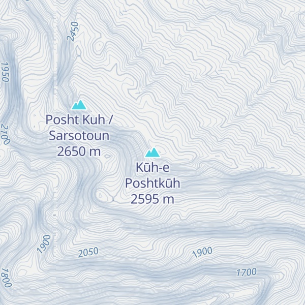 Map of Kūh-e Poshtkūh