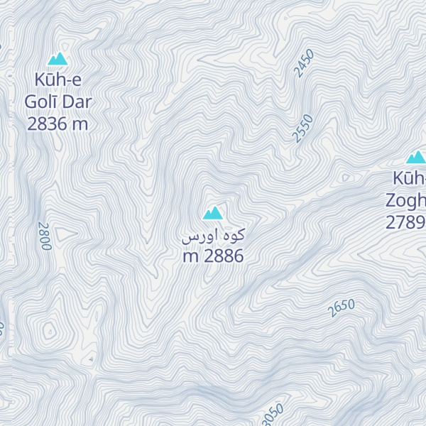 Map of کوه اورس